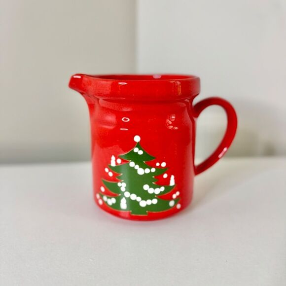 Vintage Waechtersbach West Germany 5.75" Ceramic Christmas Pitcher - Picture 2 of 9